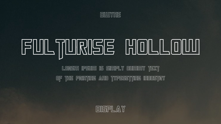 Fulturise Hollow Font