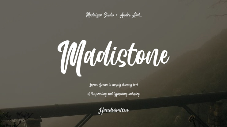 Madistone Font