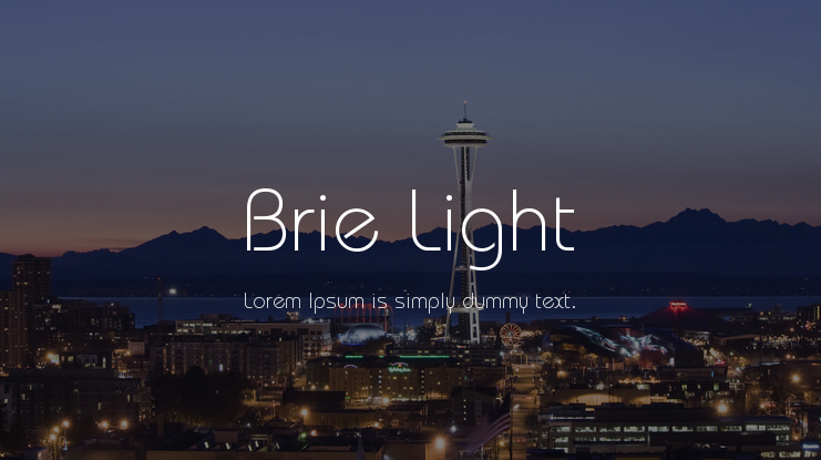 Brie Light Font