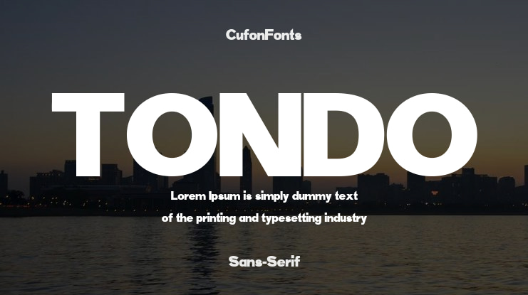 TONDO Font Family