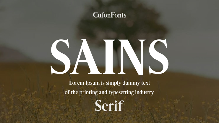 SAINS Font Family