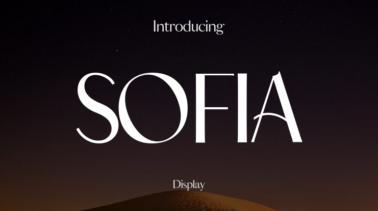 SOFIA Font Family