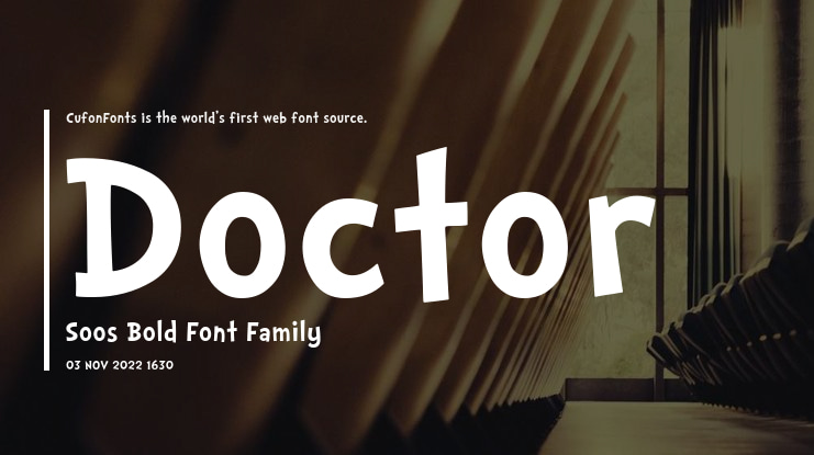 Doctor Soos Bold Font
