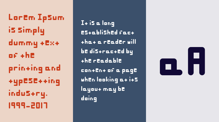 Pixelated Font Family