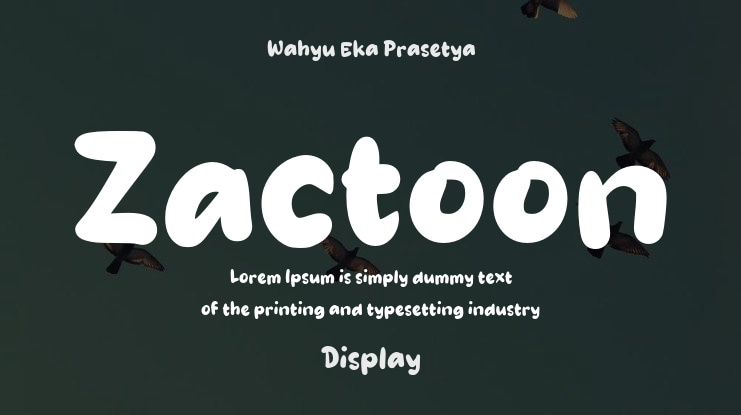 Zactoon Font