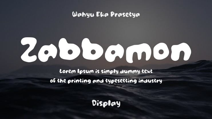 Zabbamon Font