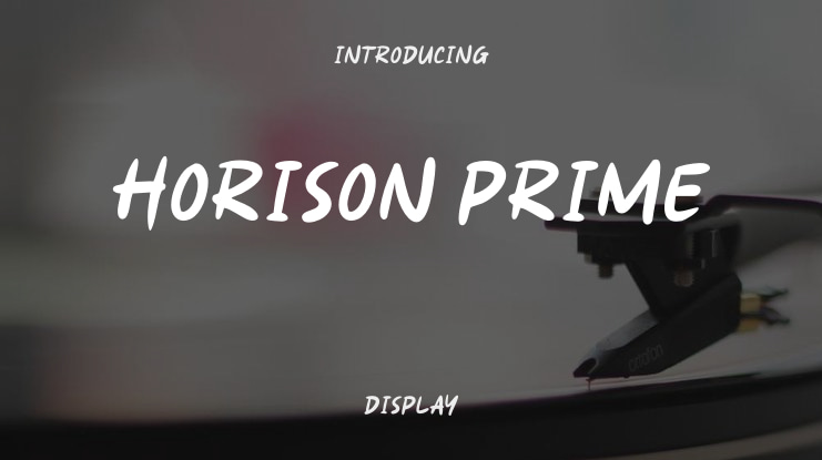 Horison Prime Font