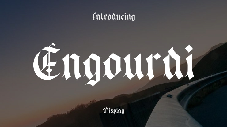 Engourdi Font