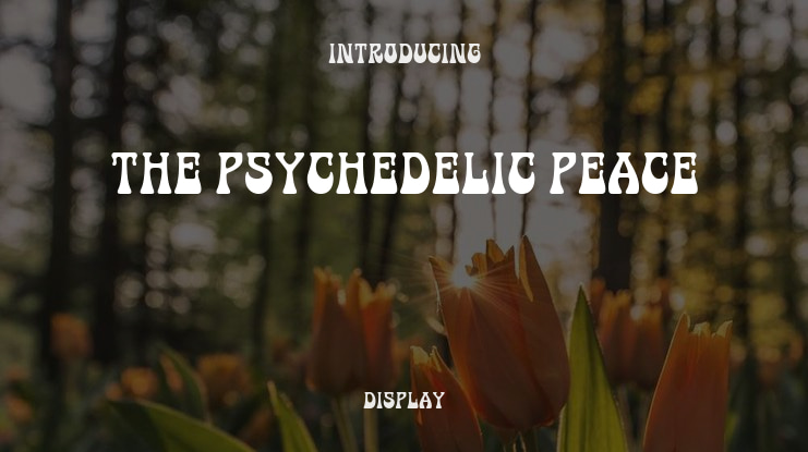The Psychedelic Peace Font