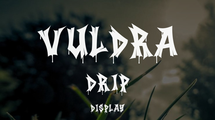 Vuldra Drip Font Family
