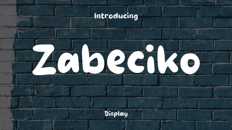 Zabeciko Font