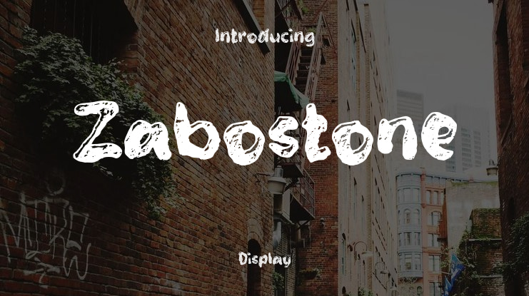 Zabostone Font