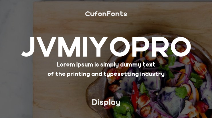 JVMIYOPRO Font