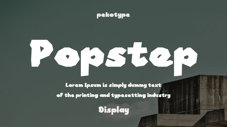 Popstep Font