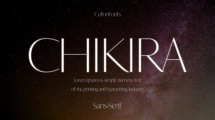 CHIKIRA Font Family