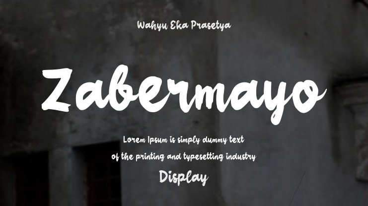 Zabermayo Font