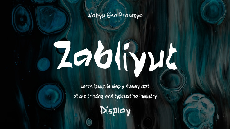 Zabliyut Font