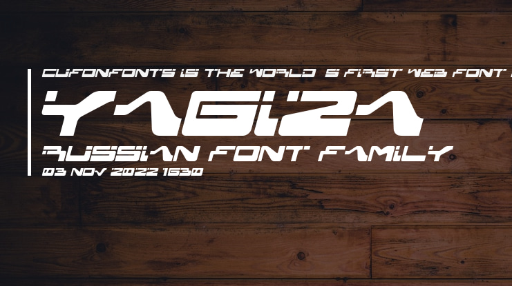 yagiza russian  Font