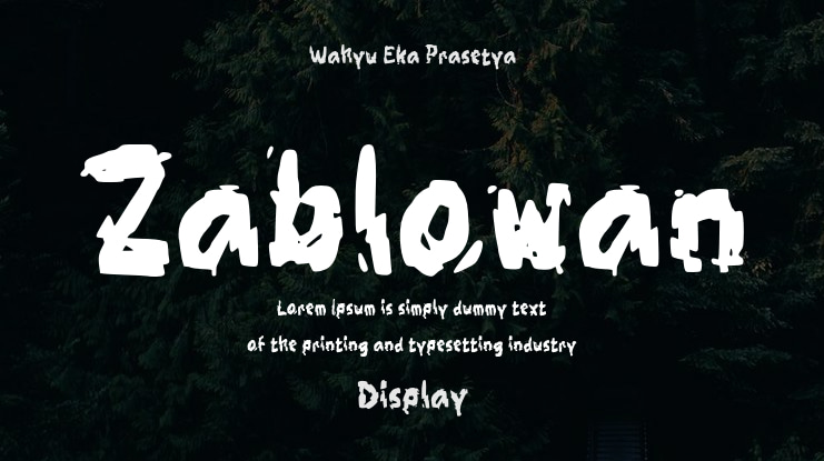 Zablowan Font