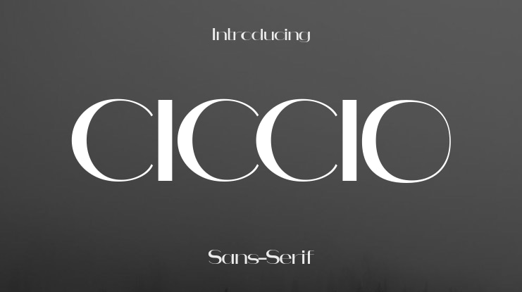 CICCIO Font Family