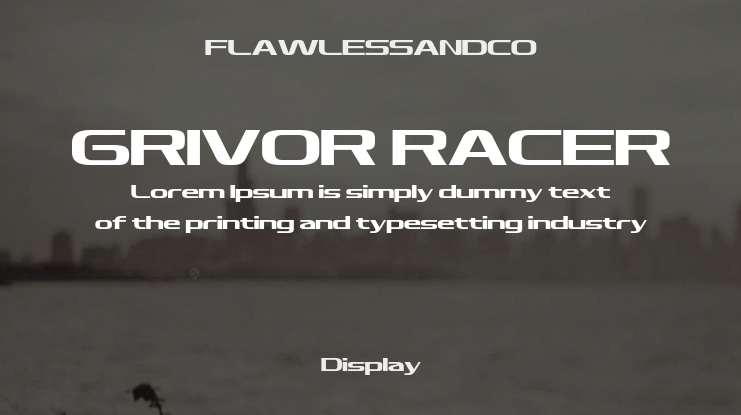 GRIVOR RACER Font
