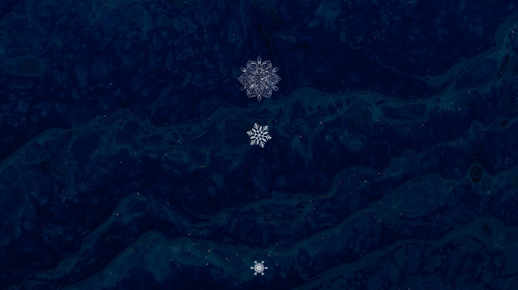 Christmas Snowflakes Font