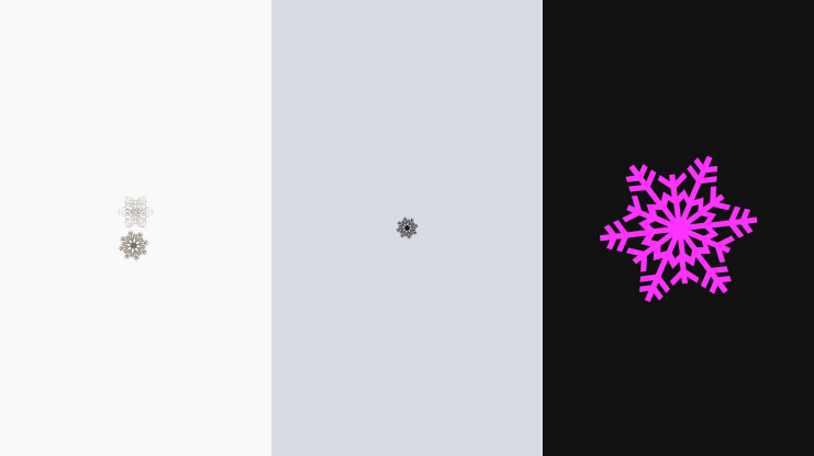 Christmas Snowflakes Font