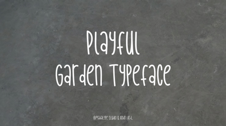 Playful Garden Font