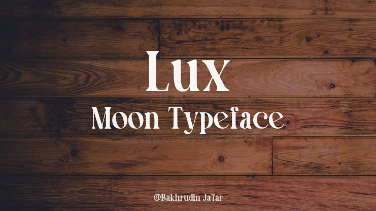 Lux Moon Font Family