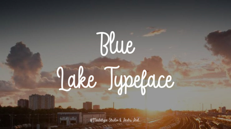 Blue Lake Font