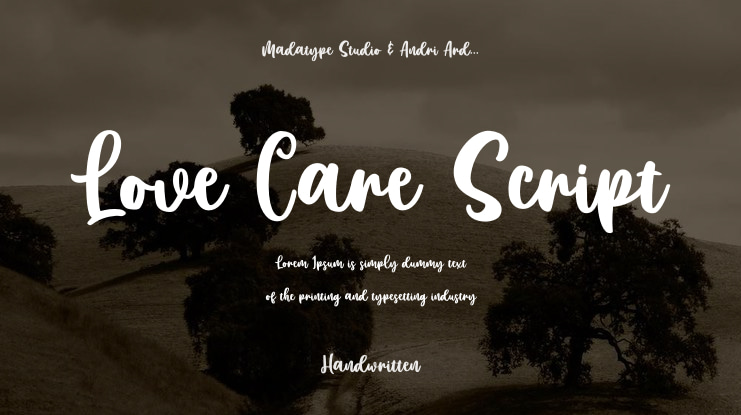 Love Care Script Font