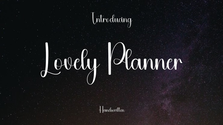 Lovely Planner Font