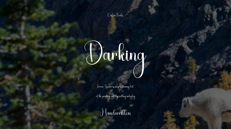 Darking Font