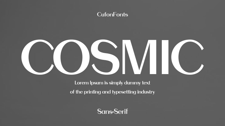 COSMIC Font Family