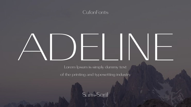 ADELINE Font Family