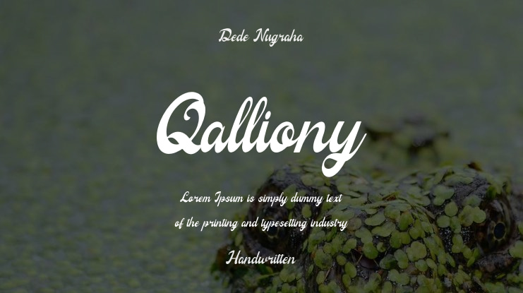 Qalliony Font