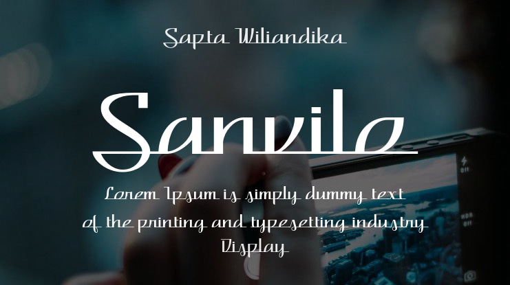 Sanvilo Font