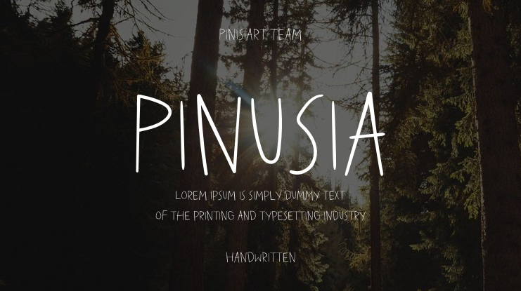 Pinusia Font