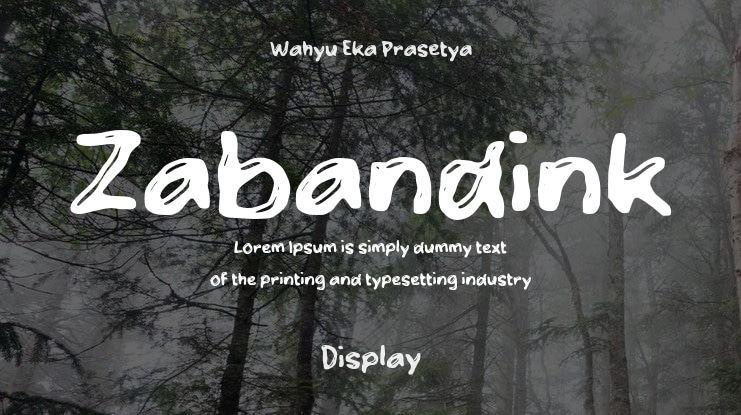 Zabandink Font