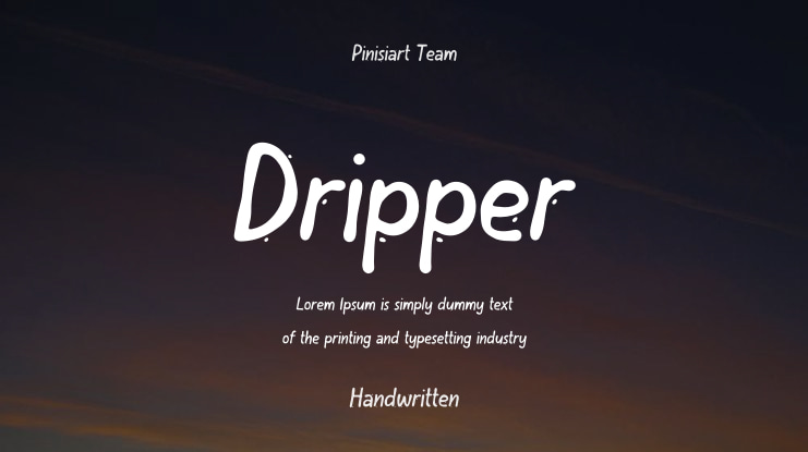Dripper Font