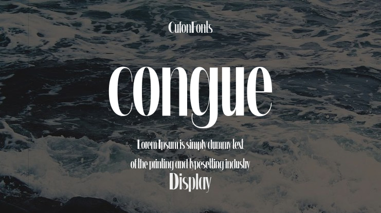 congue Font Family