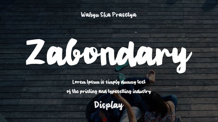 Zabondary Font