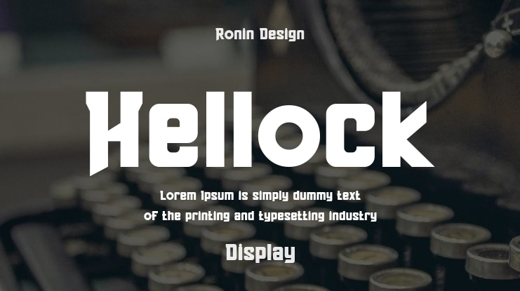 Hellock Font