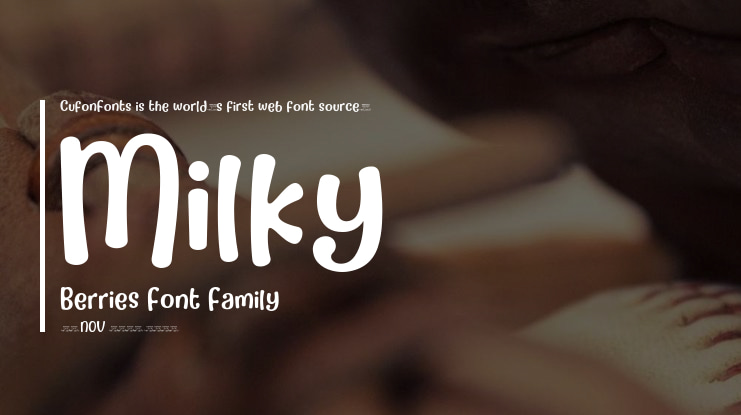 Milky Berries Font