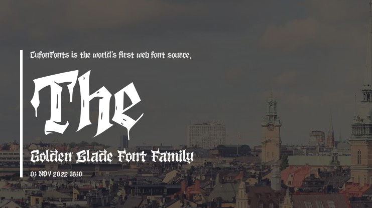 The Golden Blade Font