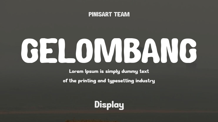 GELOMBANG Font