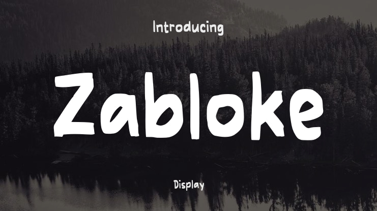 Zabloke Font