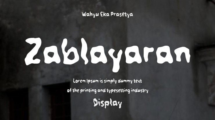 Zablayaran Font