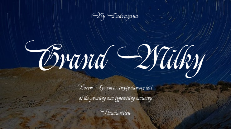 Grand Milky Font