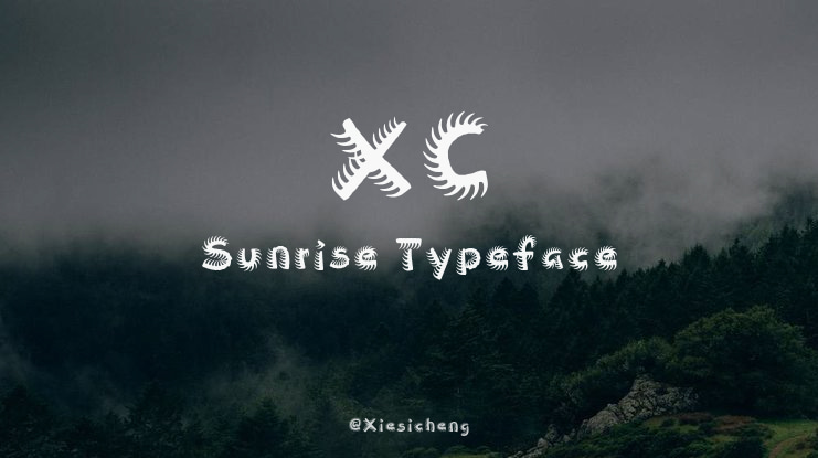 XC Sunrise Font